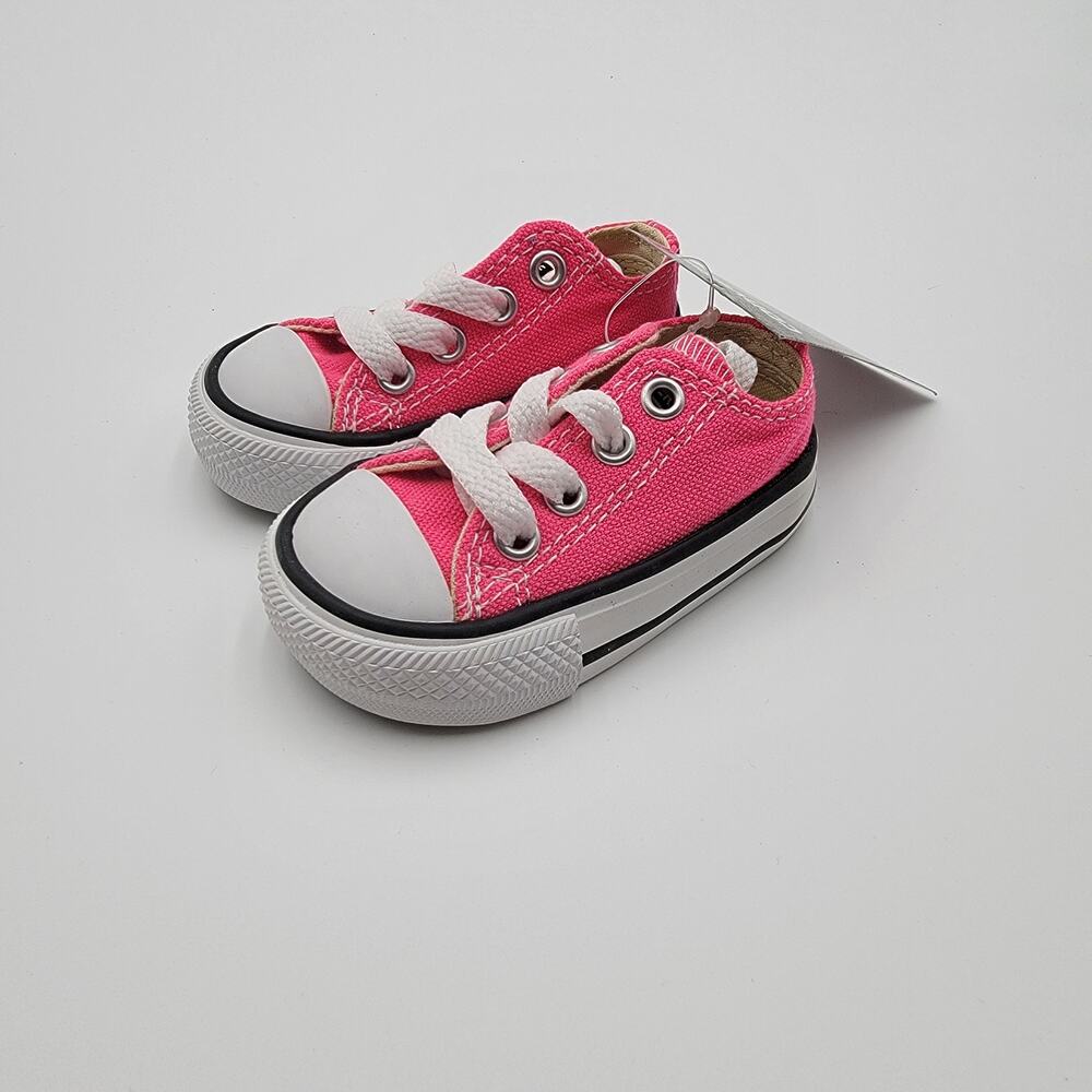 Converse CTAS OX Pink Pow Sz 2 Infant 75764C